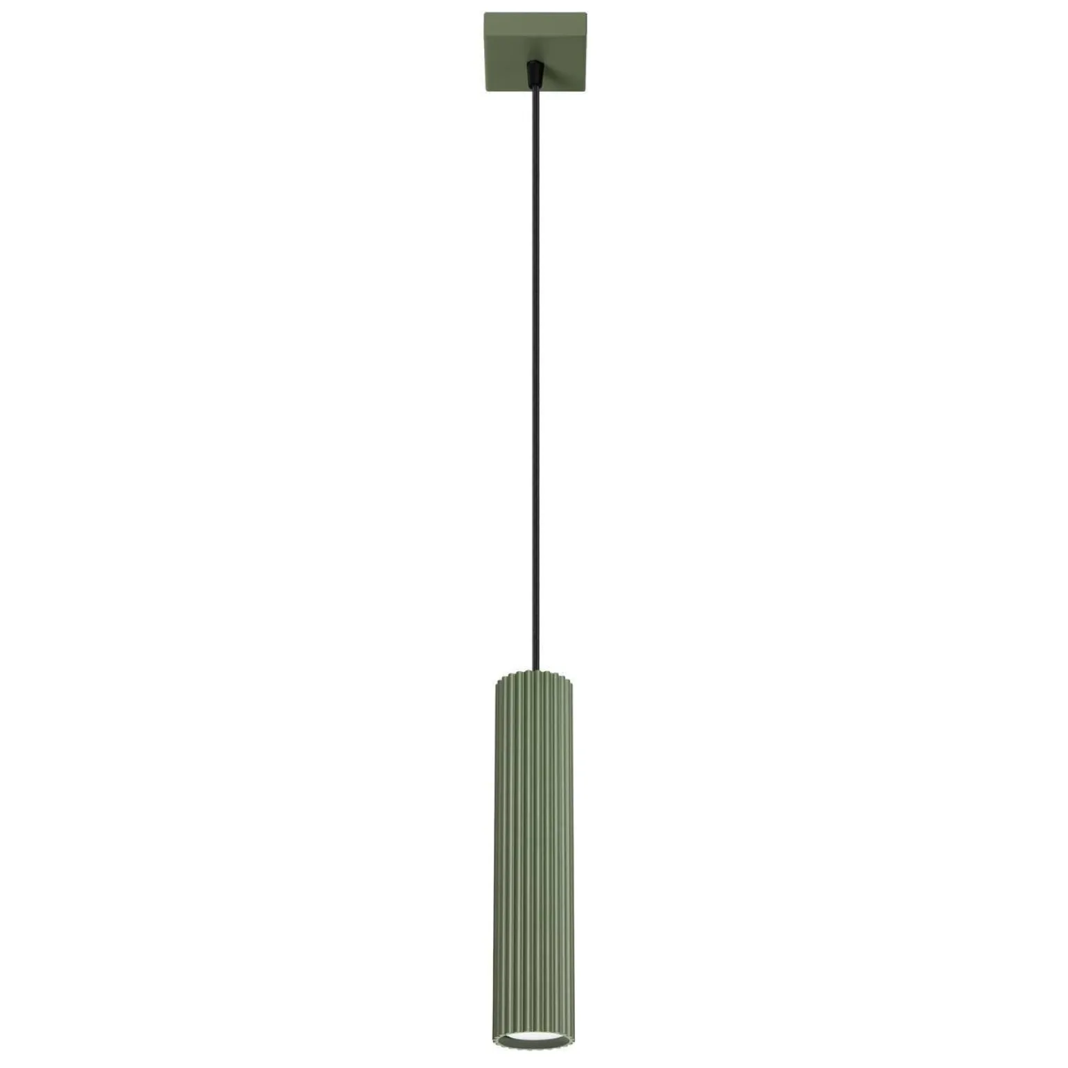 Lampa wisząca KARBON 1 zielony oliwkowy (SL.1611) - Sollux Lighting