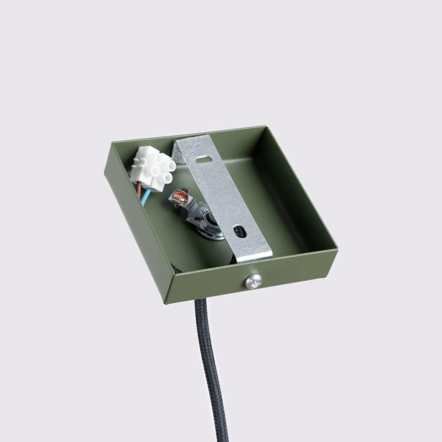 Lampa wisząca KARBON 1 zielony oliwkowy (SL.1611) - Sollux Lighting