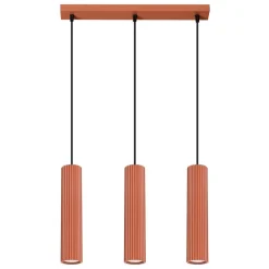 Lampa wisząca KARBON 3L ochra czerwona (SL.1632) - Sollux Lighting