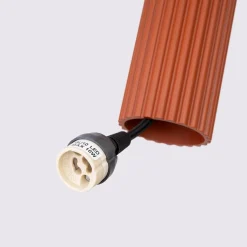 Lampa wisząca KARBON 3L ochra czerwona (SL.1632) - Sollux Lighting