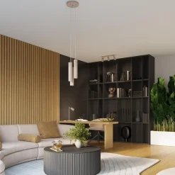 Lampa wisząca KARBON 3L taupe (SL.1774) - Sollux Lighting