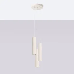 Lampa wisząca KARBON 3P beżowy (SL.1595) - Sollux Lighting