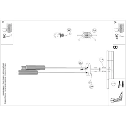 Lampa wisząca KARBON 3P taupe (SL.1775) - Sollux Lighting