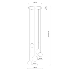 Lampa wisząca KARO 5 (10303) - Nowodvorski