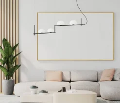 Lampa wisząca Kernio (PND-357784-BK+W) - Italux