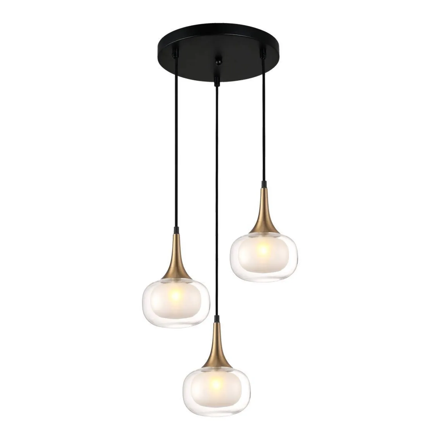 Lampa wisząca Konila (PND-99709-3A-BRO-CL) - Italux