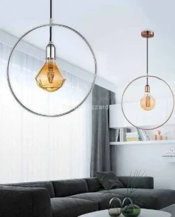 Lampa wisząca KRUG chrom (DEL-2522-1CH - Azzardo) - żyrandol