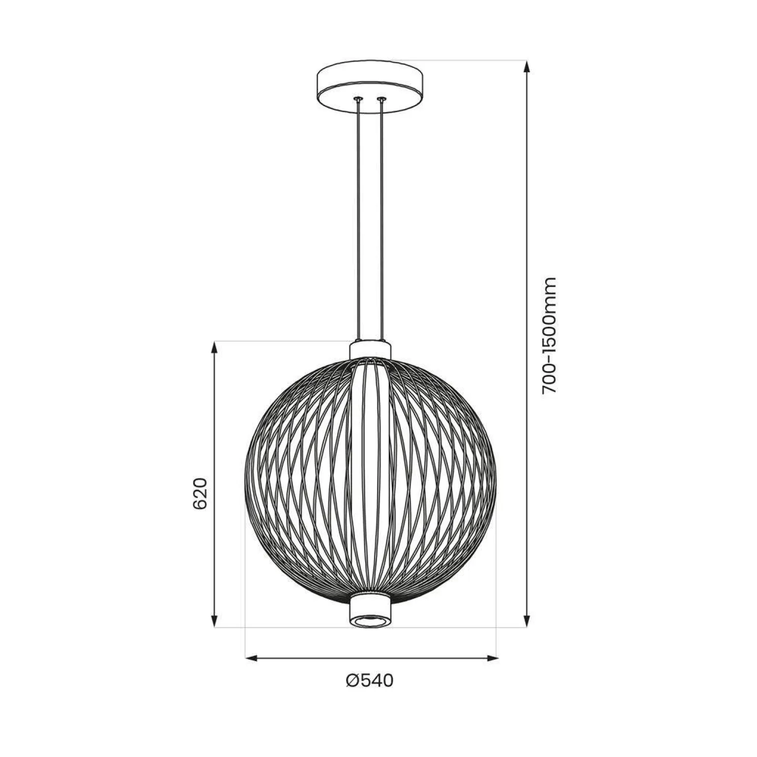 Lampa wisząca KYOTO LED (ML0527) - Milagro