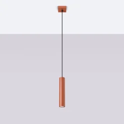 Lampa wisząca LAGOS 1 ochra czerwona (SL.1489) - Sollux Lighting