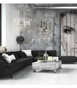 Lampa wisząca Lana kol. czarny z wełną (67796) Ramko - żyrandol