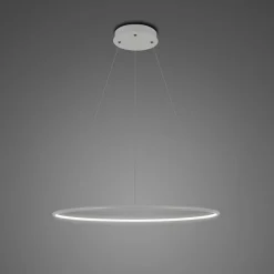 Lampa wisząca Ledowe okręgi No.1 Φ40 cm in 4k srebrna Altavola Design (LA073/P_40_in_4k_silver) - ALTAVOLA DESIGN
