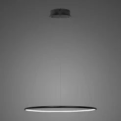 Lampa wisząca Ledowe Okręgi No.1 Φ40 in 4k czarna ściemnialna Altavola Design (LA073/P_40_in_4k_black_dimm) - ALTAVOLA DESIGN