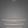 Lampa wisząca Ledowe Okręgi No.3 Φ150 cm in 3k ściemnialna różowe złoto Altavola Design (LA075/P_150_in_3k_rose_gold_dimm) - ALTAVOLA DESIGN