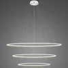 Lampa wisząca Ledowe Okręgi No.3 Φ100 cm in 3k biała ściemnialna Altavola Design (LA075/P_100_in_3k_white_dimm) - ALTAVOLA DESIGN