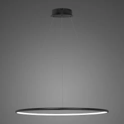 Lampa wisząca Ledowe Okręgi No.1 80cm in 4k czarna AltavolaDesign (LA073/P_80_in_4k_black) - ALTAVOLA DESIGN
