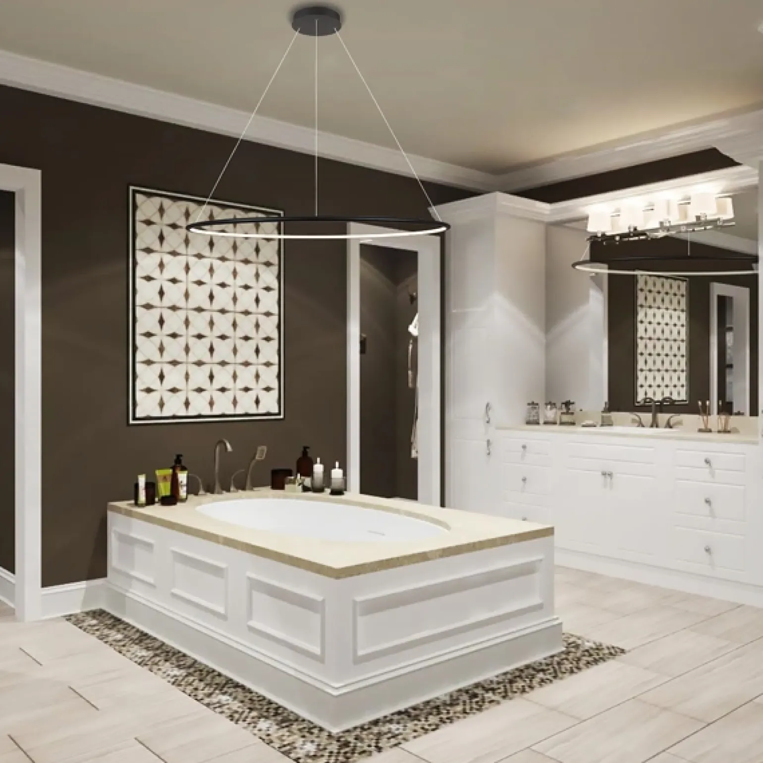 Lampa wisząca Ledowe Okręgi No.1 80cm in 4k czarna AltavolaDesign (LA073/P_80_in_4k_black) - ALTAVOLA DESIGN