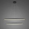 Lampa wisząca Ledowe Okręgi No. 2 Φ100 cm in 3k czarna ściemnialna Altavola Design (LA074/P_100_in_3k_black_dimm) - ALTAVOLA DESIGN