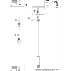 Lampa wisząca LIRO 1 biały (SL.1691) - Sollux Lighting