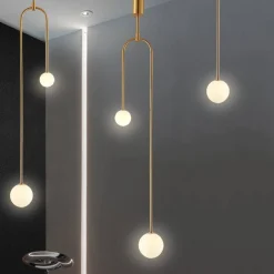 Lampa Wisząca Loop Kol. Złoty K (ST-8928S brass) - Step into Design