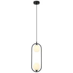 Lampa Wisząca Lupus (PND-3965-2-BK) - Italux