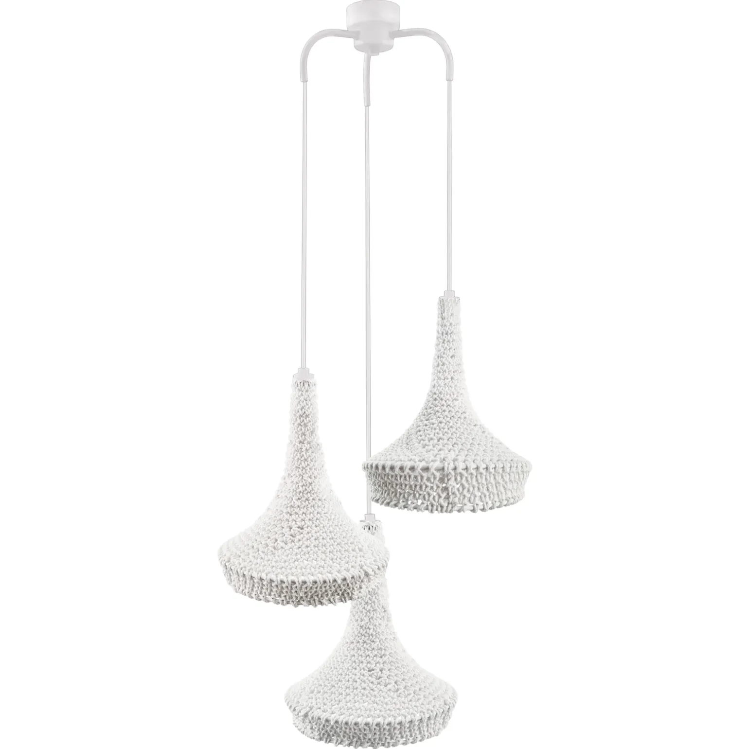 Lampa wisząca Mahaka 3 - Biała (500 mm) (5177) - Shilo