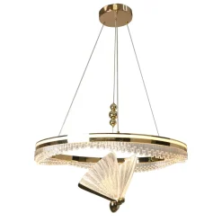 Lampa wisząca Marissa Cristal złota LED CCT (LP-2515/1P Cristal GD) - Light Prestige