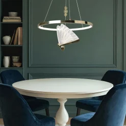 Lampa wisząca Marissa Ring złota LED CCT (LP-2515/1P GD) - Light Prestige