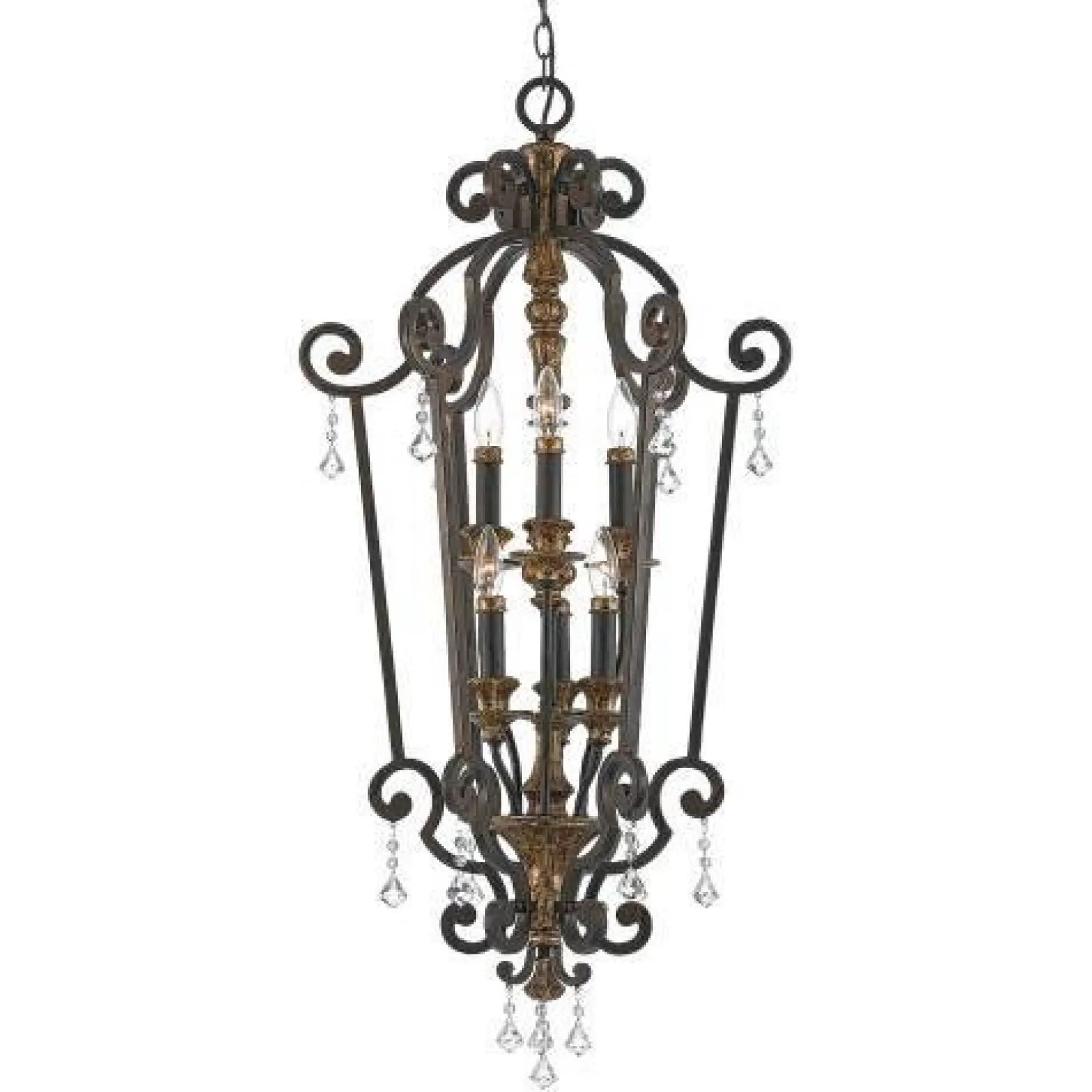 Lampa wisząca MARQUETTE kol. Brąz antyczny (QZ/MARQUETTE6/B) Elstead Lighting - żyrandol