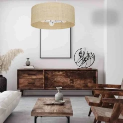 Lampa wisząca MARSHALL WHITE / RATTAN 3xE27 (MLP7490) - Milagro