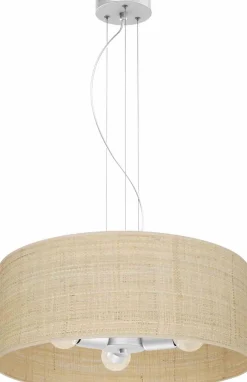 Lampa wisząca MARSHALL WHITE / RATTAN 3xE27 (MLP7490) - Milagro