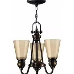 Lampa wisząca MAYFLOWER kol. STARY BRĄZ (HK/MAYFLOWER3) - Hinkley - Elstead Lighting - żyrandol