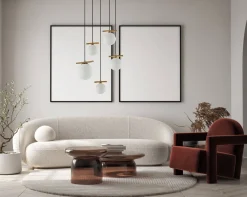 Lampa wisząca Merseta (PND-463325A-BRO+W) - Italux