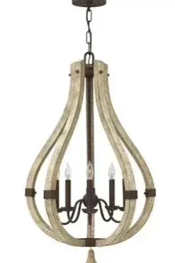 Lampa wisząca MIDDLEFIELD kol. RDZAWE ŻELAZO (HK/MIDDLEFIELD5) - Hinkley - Elstead Lighting - żyrandol