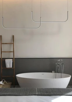 Lampa wisząca MINIMA-1 LED czarna 80 cm (MP0095-L80) - Step into Design