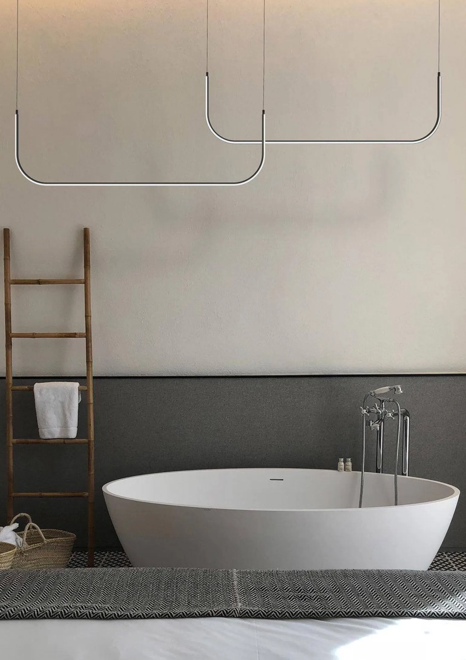 Lampa wisząca MINIMA-1 LED czarna 80 cm (MP0095-L80) - Step into Design