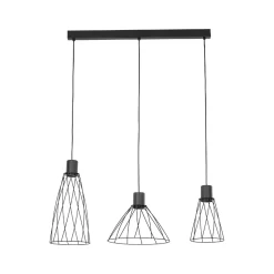 Lampa wisząca MODESTO BLACK 3 listwa (10149) - TK Lighting
