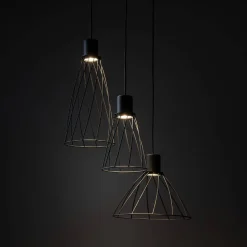 Lampa wisząca MODESTO BLACK 3 KOŁO (10187) - TK Lighting