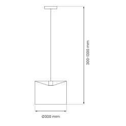 Lampa wisząca MORGAN 1xE27 (ML1800) - Milagro