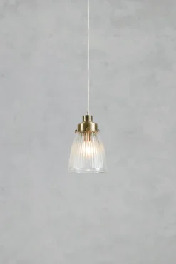 Lampa wisząca nad stół BELLIS Pendant 1L Clear/Antique Brass (109010) Markslojd