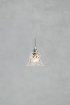 Lampa wisząca nad stół LUNA Pendant 1L Clear/Satin Nickel (109012) Markslojd