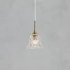 Lampa wisząca nad stół LUNA Pendant 1L Clear/Antique Brass (109011) Markslojd