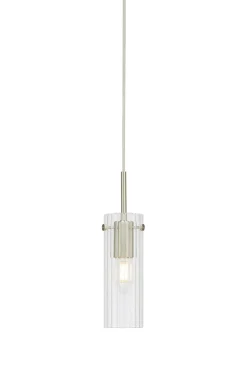 Lampa wisząca nad stół TIBIA Pendant 1L Clear/Satin Nickel (109013) Markslojd