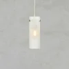 Lampa wisząca nad stół TIBIA Pendant 1L Frosted/Satin Nickel (109014) Markslojd