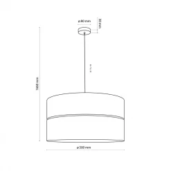 Lampa wisząca NICOL 3 PŁ (4798) - TK Lighting