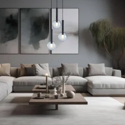 Lampa wisząca NIKO BLACK 3 (ML0333) - Milagro