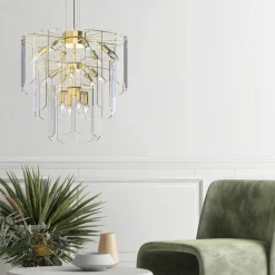 Lampa wisząca NIRA złota (MD3523-14L-EGN) - Zuma Line