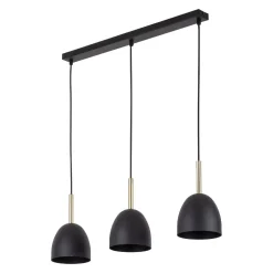 Lampa wisząca NORD 3 PŁ czarna listwa (4871) - TK Lighting
