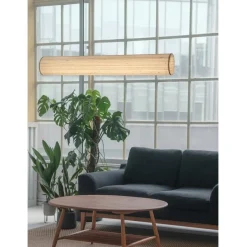 Lampa wisząca Orba 100 z materiałowym abażurem H-18 verso beige ( 66644 ) - Ramko