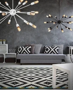 Lampa wisząca Orbit kolor czarny (40446-18BK) Azzardo - żyrandol