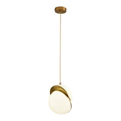 Lampa wisząca ORBITA biało złota 20 cm (DP0067-200) - Step into Design